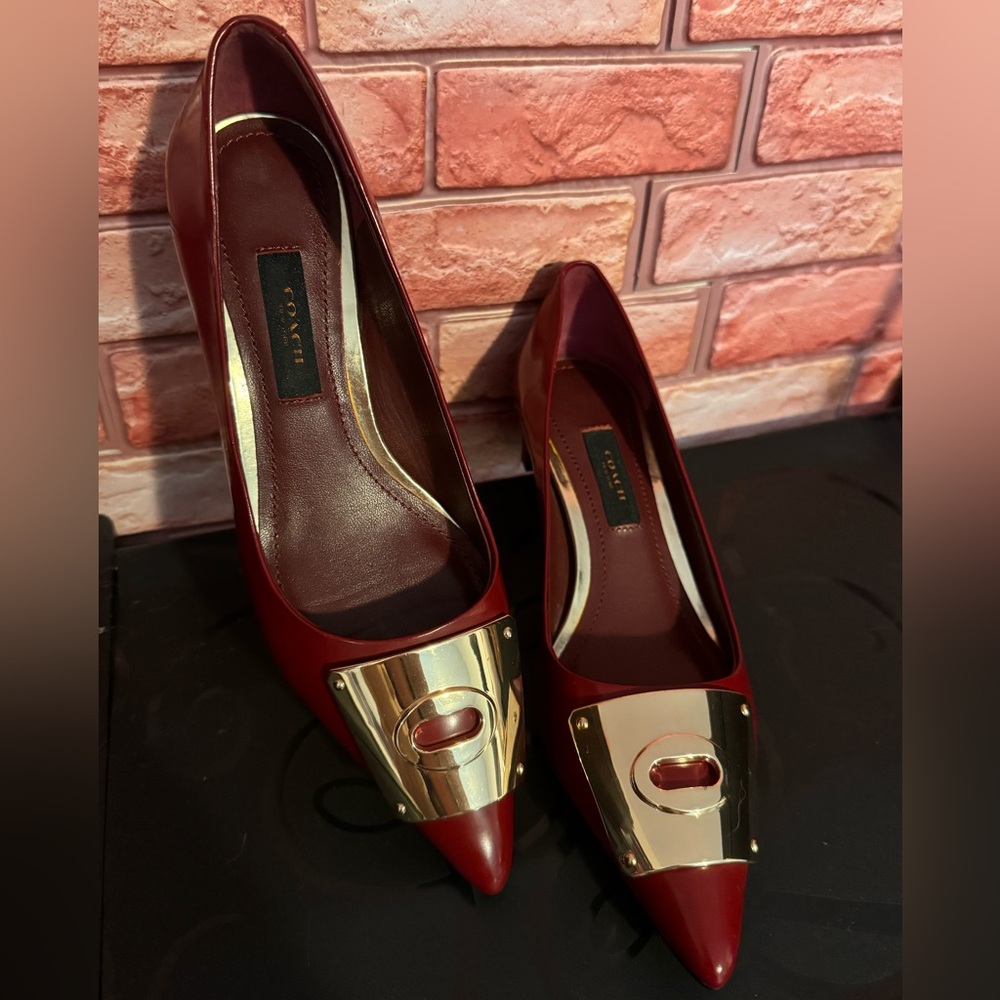 Coach dree brush box pumps
